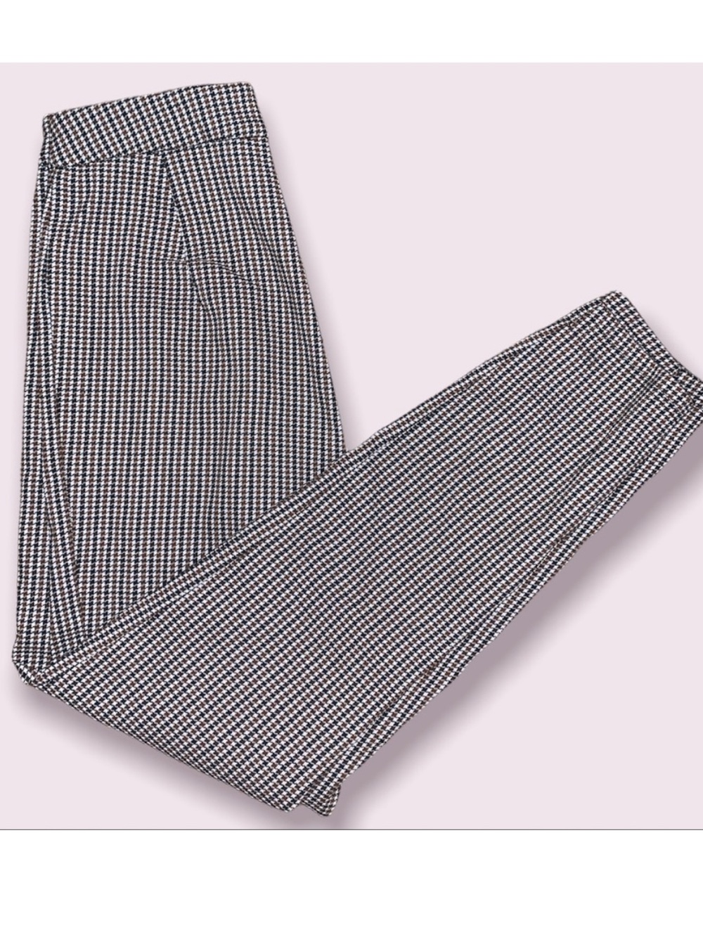 Woman’s Houndstooth Stretch Trousers - Black & White